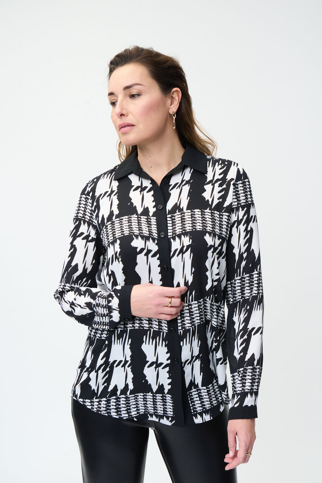 Blusa blanco y negro 224292