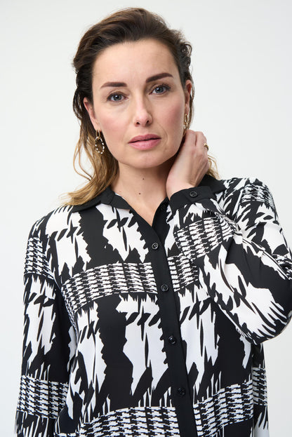 Blusa blanco y negro 224292