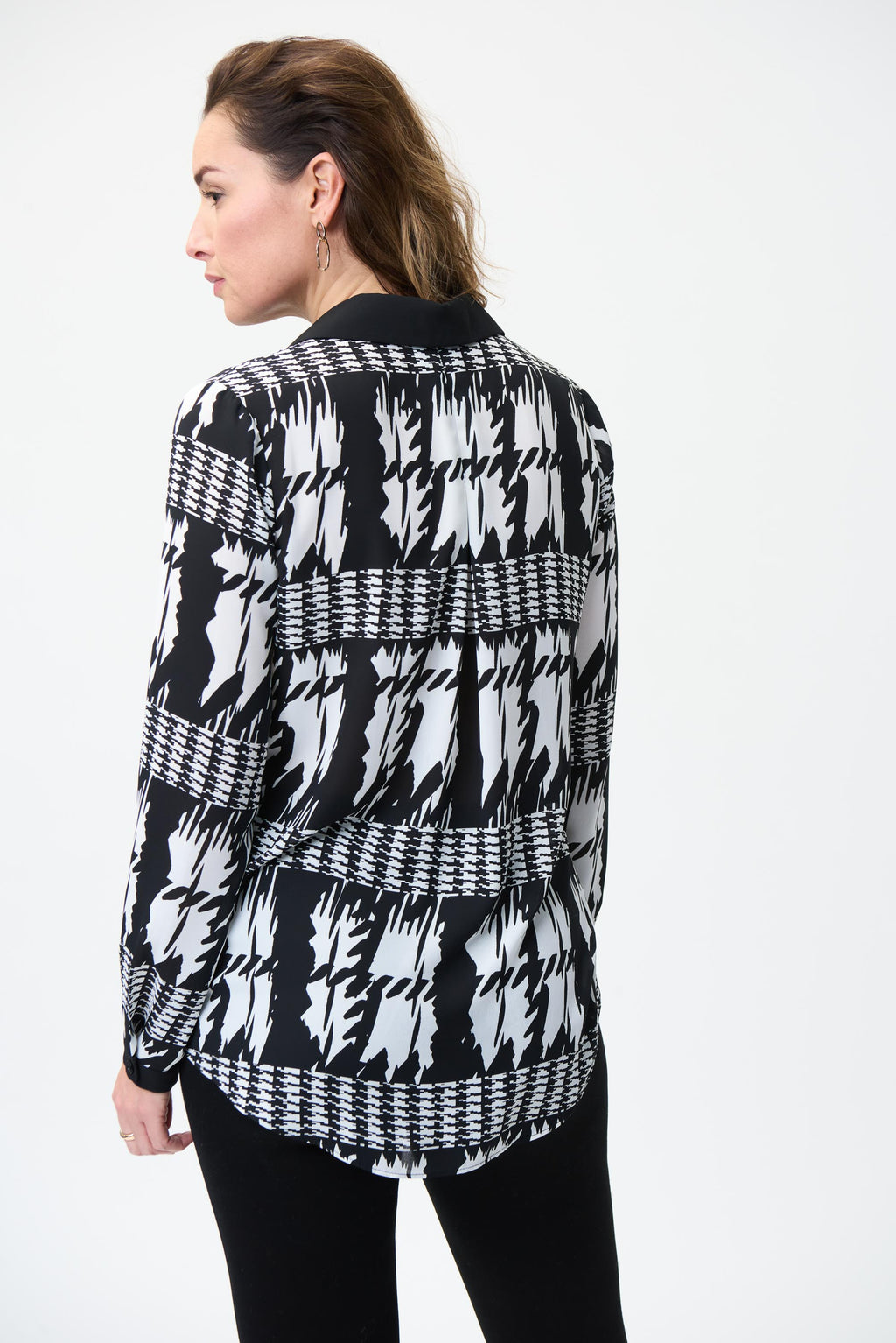 Blusa blanco y negro 224292
