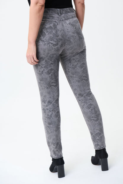 Jeans gris animal print 224925